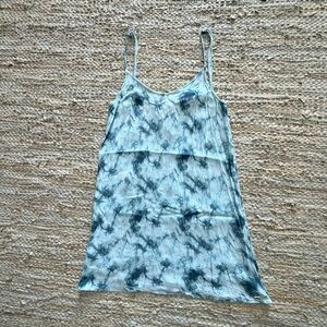 PINK Victoria's Secret Blue Tie-Dye Camisole Swimsuit Coverup